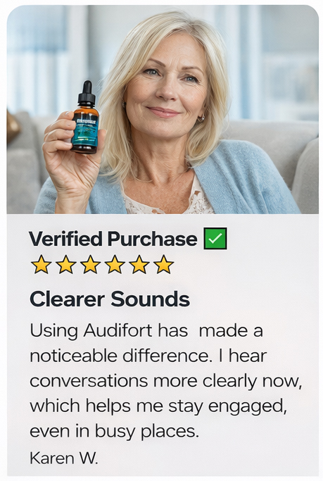 Audifort customer reviews from verified users sharing their experience with the hearing support formula